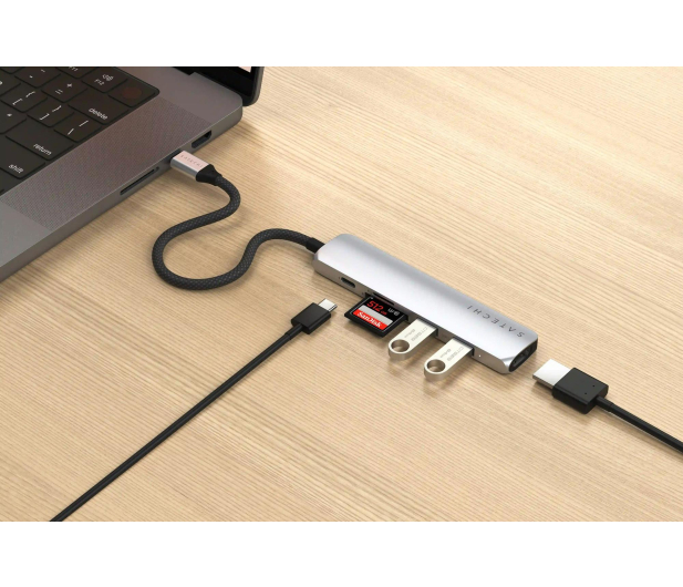 Satechi 6-in-1 USB-C Slim Multiport Adapter USB-C - 1358263 - zdjęcie 4